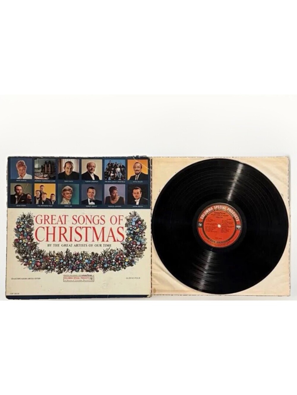 Vintage 1964 Goodyear "Great Songs of Christmas" Album Four Vinyl LP Mono